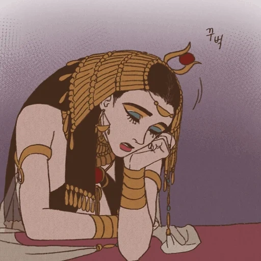 hathor, ребенок, ennead маат, эннеада хатхор, египетская мифология манга
