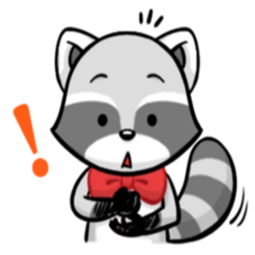 raccoon, animation