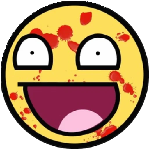 anime, smiley, smiley meme, bloody smiley, funny emoticons