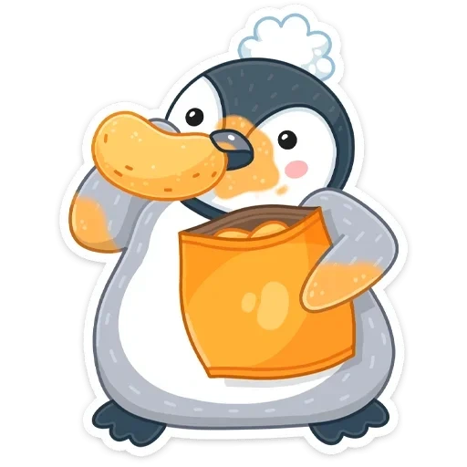 manchot, manchot, cher penguin, pingouin de dessins animés, illustration de pingouin