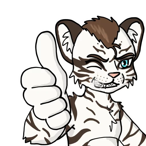 anime, tigresa, tigre de furville, tigre de anime, peludo es un tigre blanco