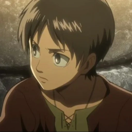 eren yeger, ataque de los titanes, personal de eren yeger, tiros de la temporada 4 de eren yeger, titán de ataque ruso de niño torpe y grueso