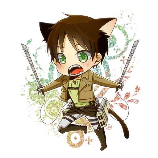 chibi eren, eren yeger chibi, l'attacco dei titani eren, attacco dei titani chibi eren, attacco dei titani eren art sweetheart