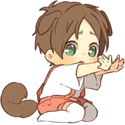 gambar, chibi eren, eren chute chibi, eren yeger chibi, makoto tachiban chibi