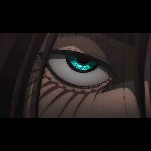 venom, глаза аниме, титаны аниме, атака титанов глаза, глаза эрена 4 сезон