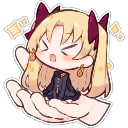 chibi, anime, chibi anime, anime charaktere, ereshkigal faith chibi