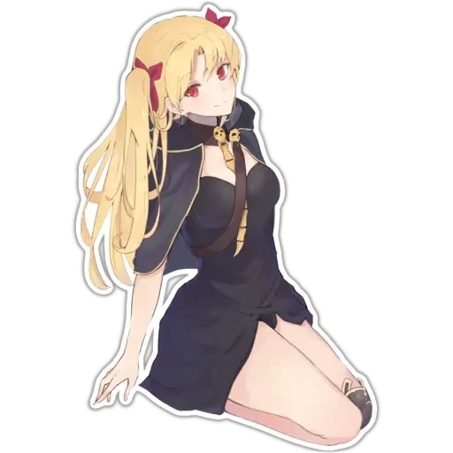 ereshkigal, anime girls, ereshkigal tsundere, vincent nightrey fem, ereeshkigal fate maid