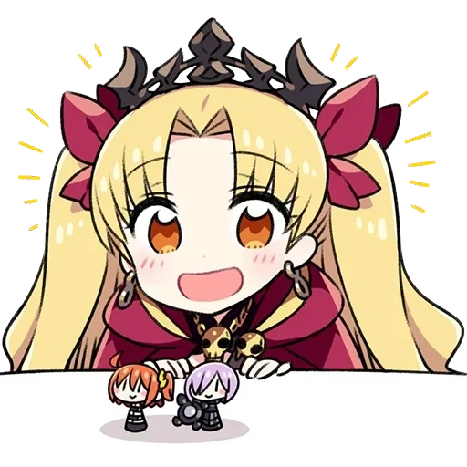 la parete rossa, eresh kigar, bb faith chibi, ereshkigar chibi ereshkigar, fede ereshkigar chibi