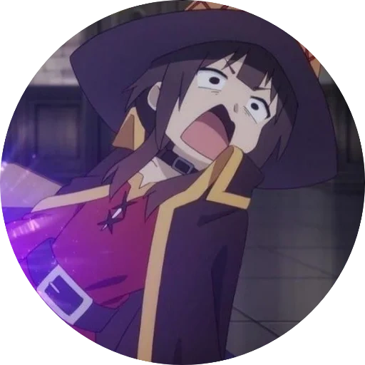 megumin, gran amina, polimerización de mejillas, kono suba miguel ming, miguel minukonosuba meme