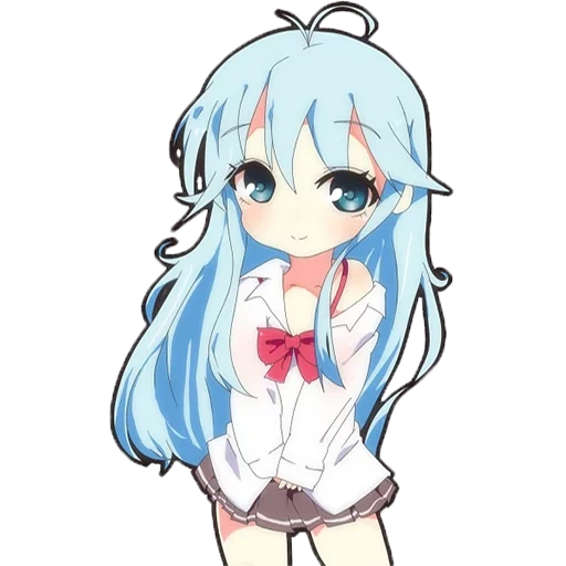 anime yang lucu, anime girl, rika anime chibi, karakter anime, erio tova cavanaya