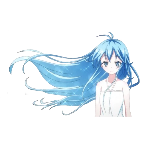 erio towa, blue anime, anime without a background, animushka is white blue, denpa onna to seishun otoko 4