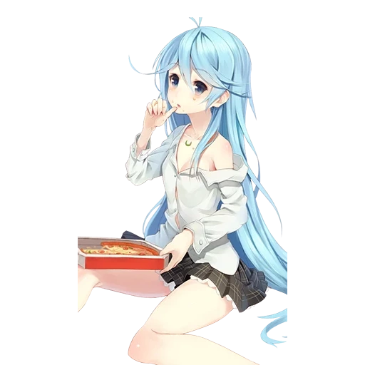 anime, chan de pelo azul, tyanka con cabello azul, denpa onna a seishun otoko, señal de radio de anime de excentrics 2