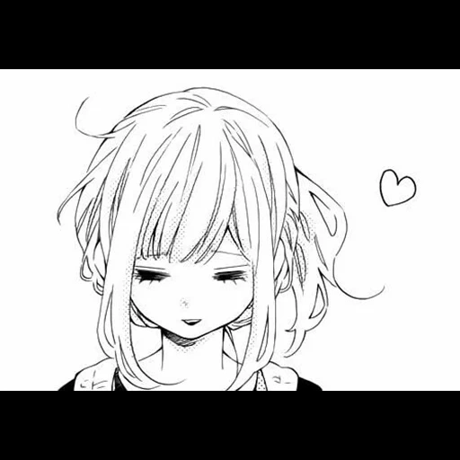 picture, tyanka manga, anime drawings, anime smile, anime drawings of girls