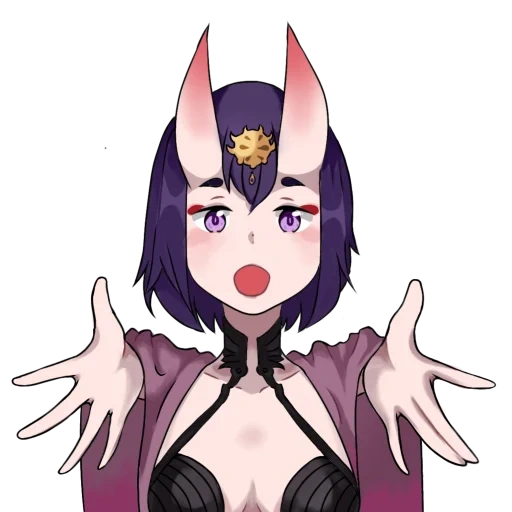 shuten douji, papel de animación, personajes de animación, shuten doji fate, xu teng pelea de gallos teng pelea de gallos