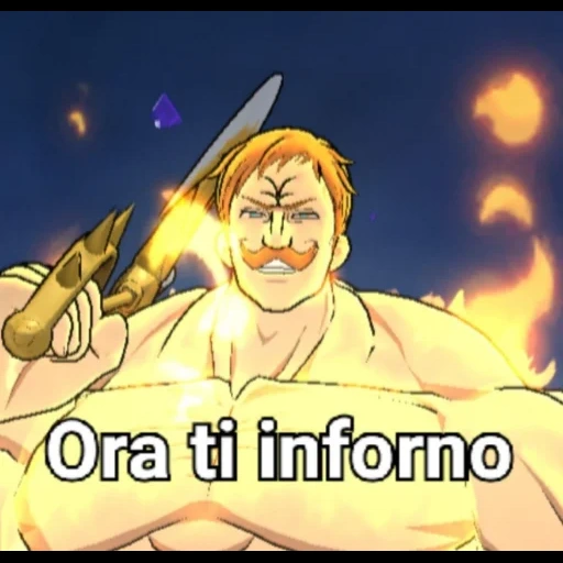 escanor, escano, escano grand cross, escano tujuh manusia, escanor 7 dosa