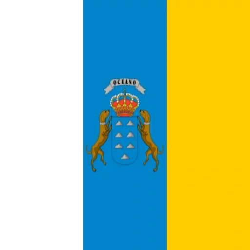 flag, blue flags, spanish flag, canary islands flag, canary islands flag coat of arms