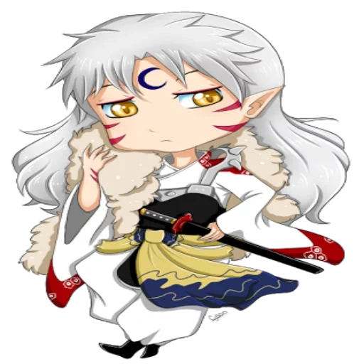 le piume, dog valley chibi, i cani, inuyasha personaggio seshchemaru, anime dog inuyasha nishore maru chibi