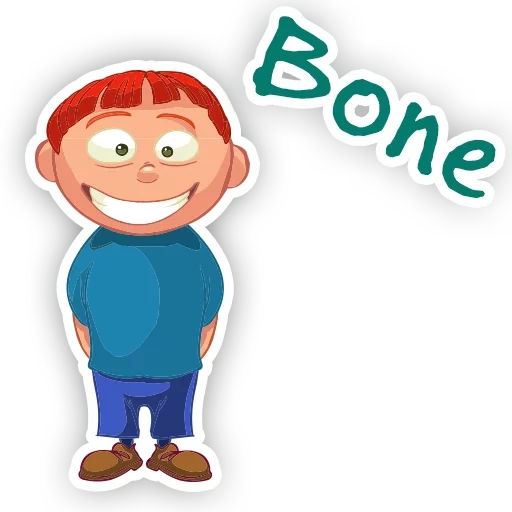 junge, bild, cartoon network, flacher mann, wangen clipart kinder