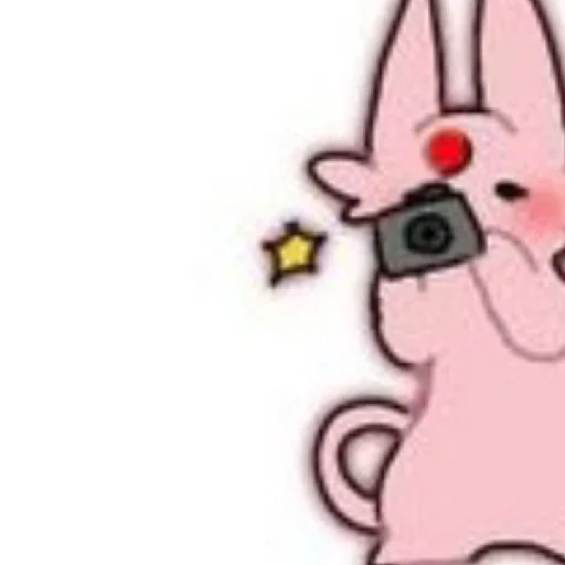 scherzo, il maiale è dolce, pokemon coba, maiale rosa, gli animali sono carini