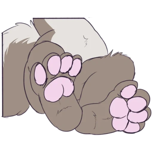 anime, furry's paws, fur affinity, pavs reference