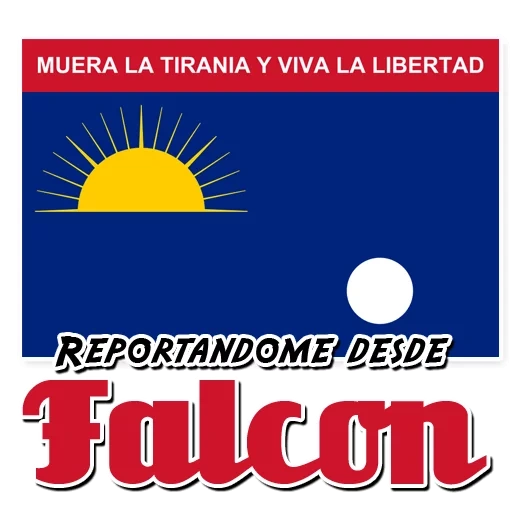 insigne, bouteille, drapeau de falcón venezuela, drapeaux d'état, venezuela falcon