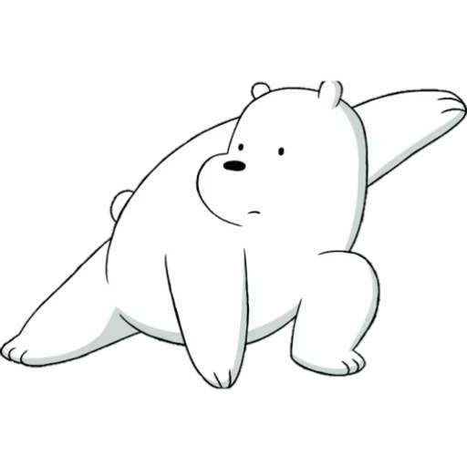белый медведь, we bare bears белый, белый медведь мультика, вся правда о медведях белый, белый медведь we bare bear эмоции
