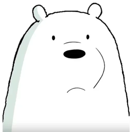 кон, прикол, ice bear, белый медведь, we bare bears белый