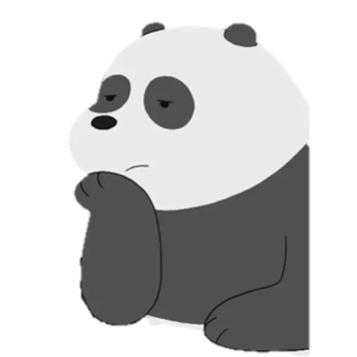 панда, медведь панда, панда без фона, we bare bears панда, вся правда о медведях панда