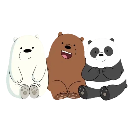 вся правда о медведях, ice bear we bare bears, медведи панда белый гризли, три медведя панда бурый белый, три медведя белый панда гризли