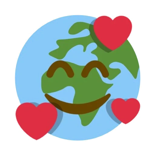 emoji earth, la terra è un simbolo, applicazione terra