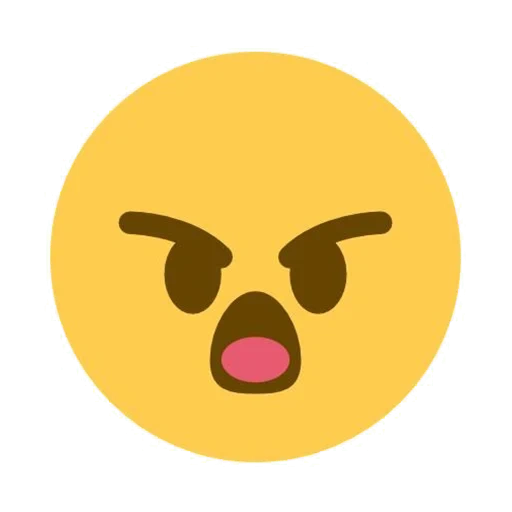 emoji en colère, emoji maléfique, face emoji, emoji sourit, discorde souriante