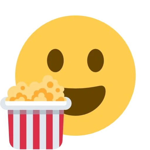 emoji, emoji sourit, emoji smilik, pop-corn emoji, émoticônes des emoji