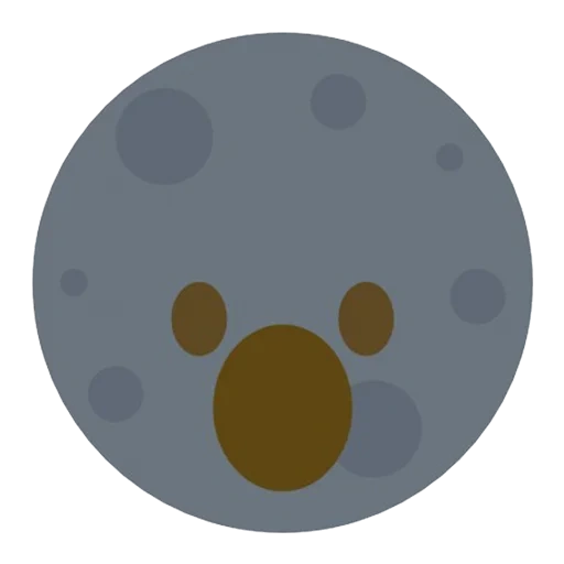 moon emoji, emoji luna, emoji moon, moon smileik, immagine sfocata