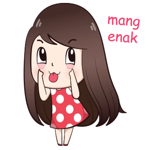 chibi, yang indah, diagram, kawaii girl, gadis manis