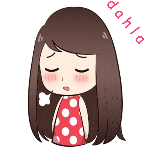 chibi, encantador, foto, garota kawaii, 16 conjunto de pássaros do amor