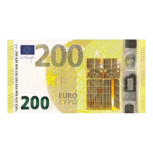 200 euros, 200 euro, 200 euros a pack, 200 euro banknotes, 200 euros and 200 rubles