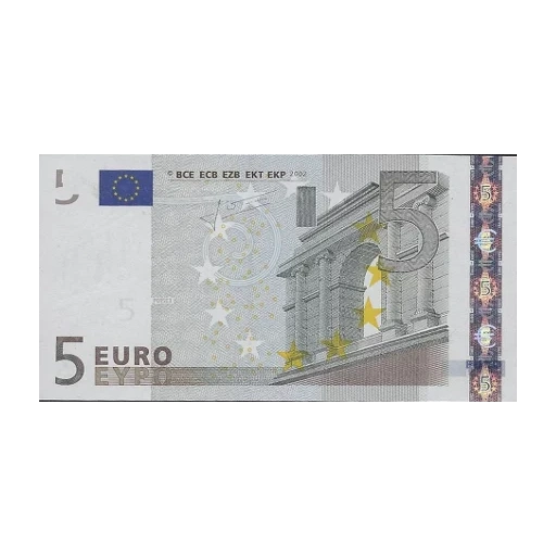 5 евро, валюта евро, купюры евро, евро банкноты, евро банкноты испании