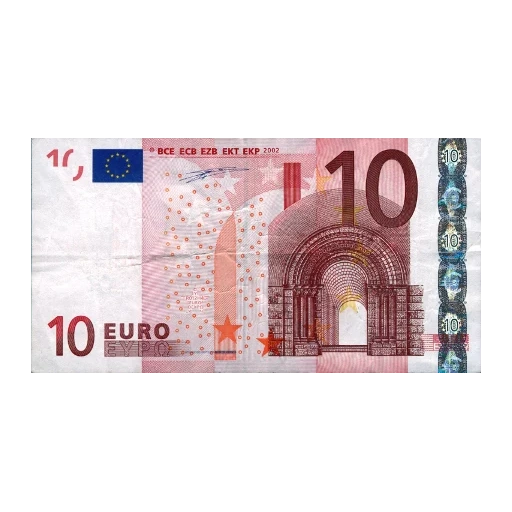 billets en euros, billets en euros, billet de 10 euros, billets de 10 euros, billets de 10 euros 2002