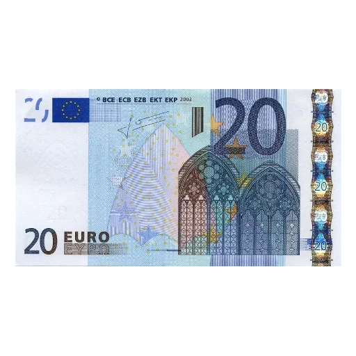 da eur 100, 20 eur, banconote in euro, banconota da 20 euro, banconota da 20
