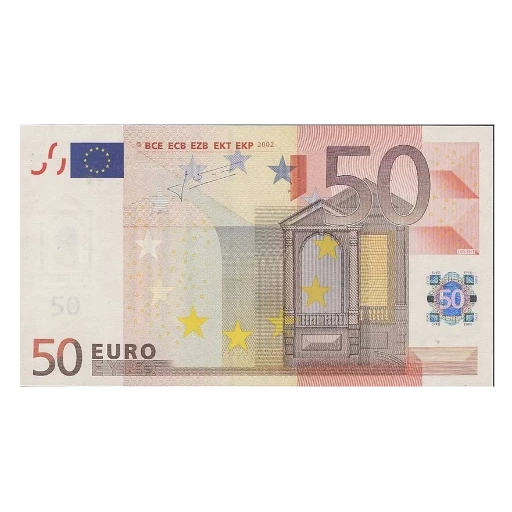 50 euros, 50 euro, euro banknotes, butting 50 euros, 50 euro bill 2002