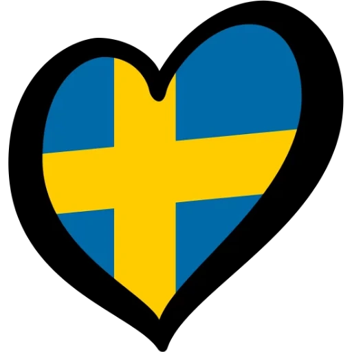 швеция, швеция сердце, швеция флаг сердце, eurovision song contest, швеция сердце флаг евровидение