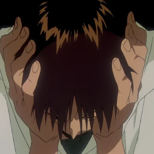 anime, image, shinji ikari, épisode evangelion 25, shinji evangelion end