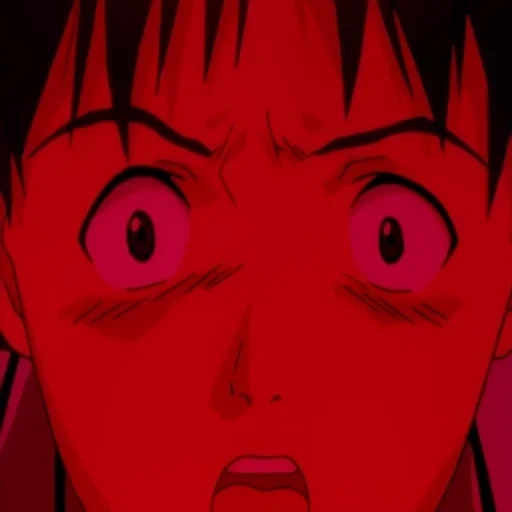 foto, shinji está com raiva, shinji evangelion, evangelion shinji face, evangelion shinji rage