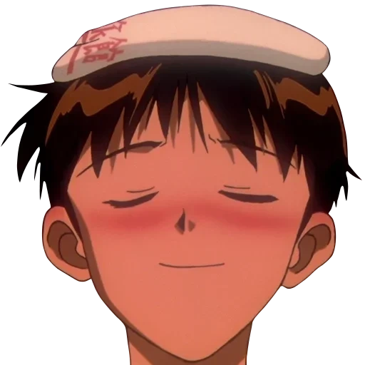 anime, foto, shinji ikari, personagens de anime, shinji ikari está envergonhado