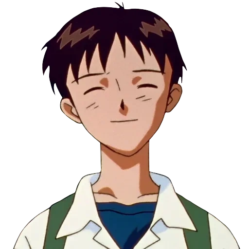 shinji, feliz shinji, shinji ikari com uma caneca, evangelion shinji com uma caneca