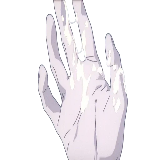 les mains de l'anime, gants blancs, gants d'anime, gants de l'esthétique, esthétique des mains de l'anime