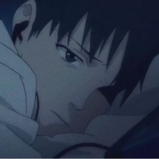 anime, foto, shinji ikari, beijo de anime, shinji ikari triste