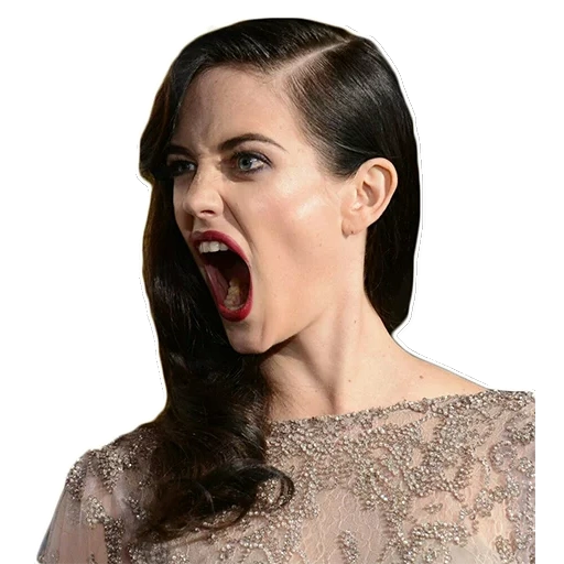eve, actresses, eva green, with an open mouth