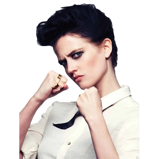 téléphone, eva green, eva green icon, maquillage vert eva, portrait surréaliste d'eva green