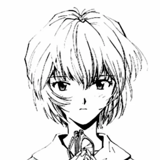 рей аянами, рей евангелион, евангелион манга, rei ayanami manga, раскраски аниме евангелион